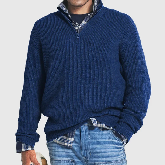Lässiger Herren Zip-Pullover