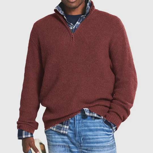 Lässiger Herren Zip-Pullover