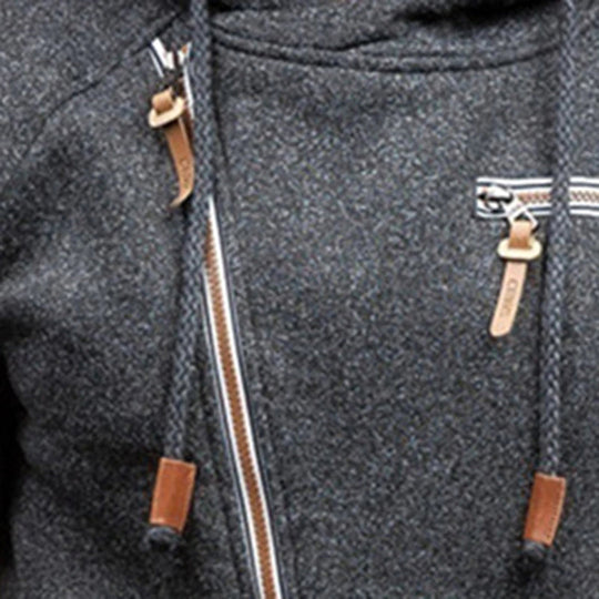 Lässiger Reißverschluss-Hoodie