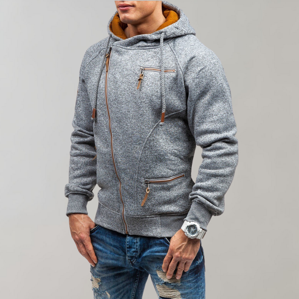 Lässiger Reißverschluss-Hoodie