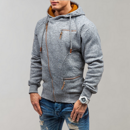 Lässiger Reißverschluss-Hoodie