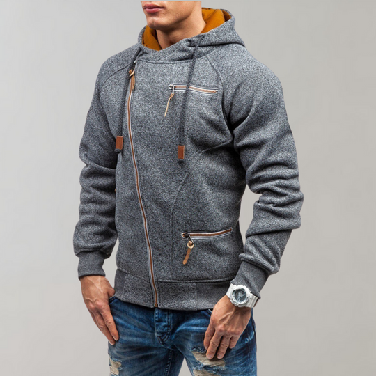 Lässiger Reißverschluss-Hoodie