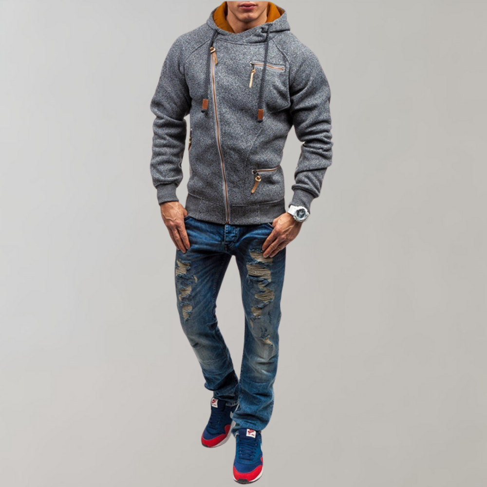 Lässiger Reißverschluss-Hoodie