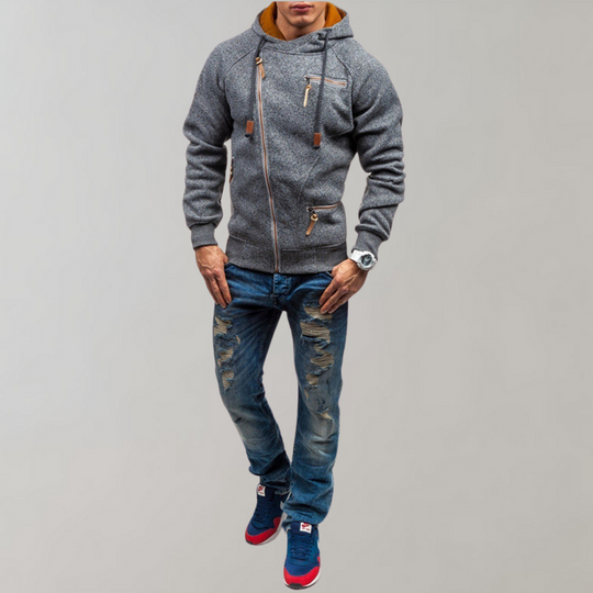 Lässiger Reißverschluss-Hoodie
