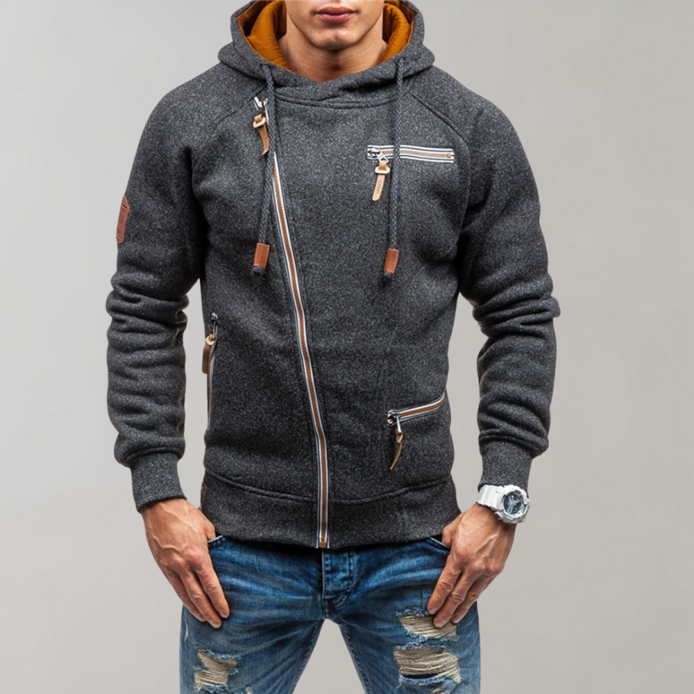 Lässiger Reißverschluss-Hoodie