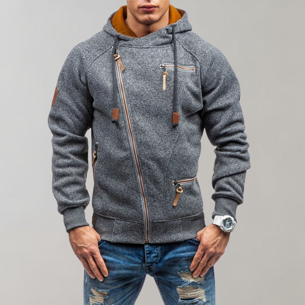 Lässiger Reißverschluss-Hoodie