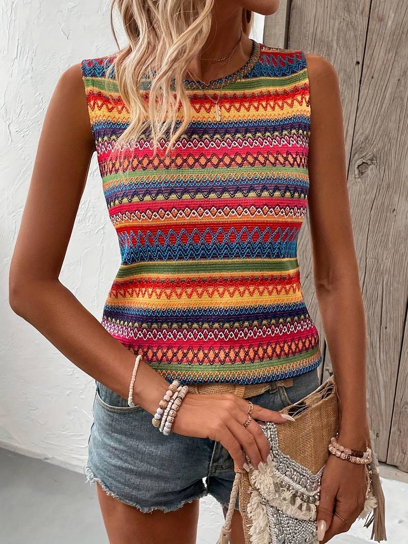 Bunt gestreiftes Tanktop