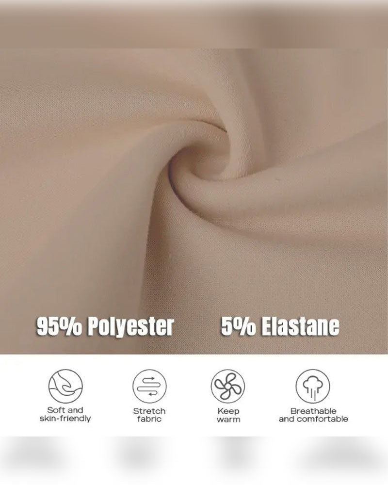Sweatshirtkleid mit Langen Ärmeln Reißverschluss und Schlitz