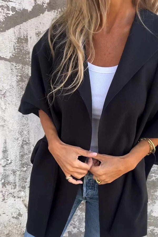 Übergroßer Losvallender Cape Mantel Damen