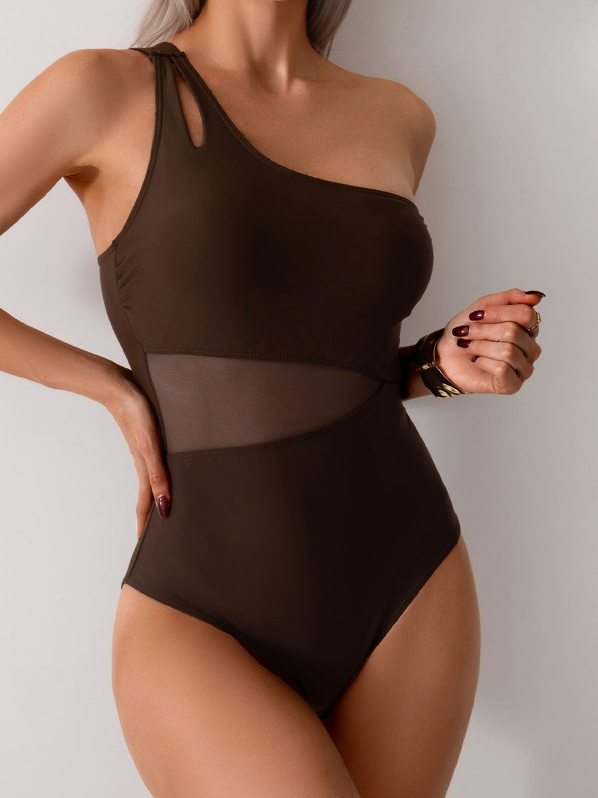 Einteiliger Schulter-Bikini