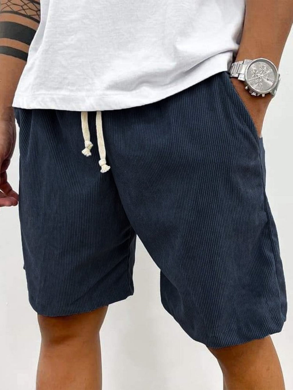 ShopNory | Herren Casual Kordelzug Cord Shorts