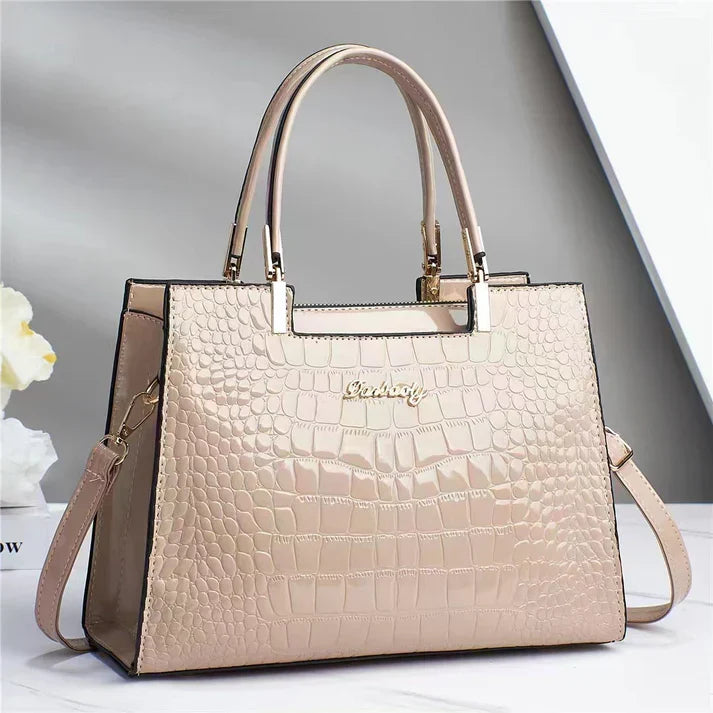 Frauen glänzende handtasche