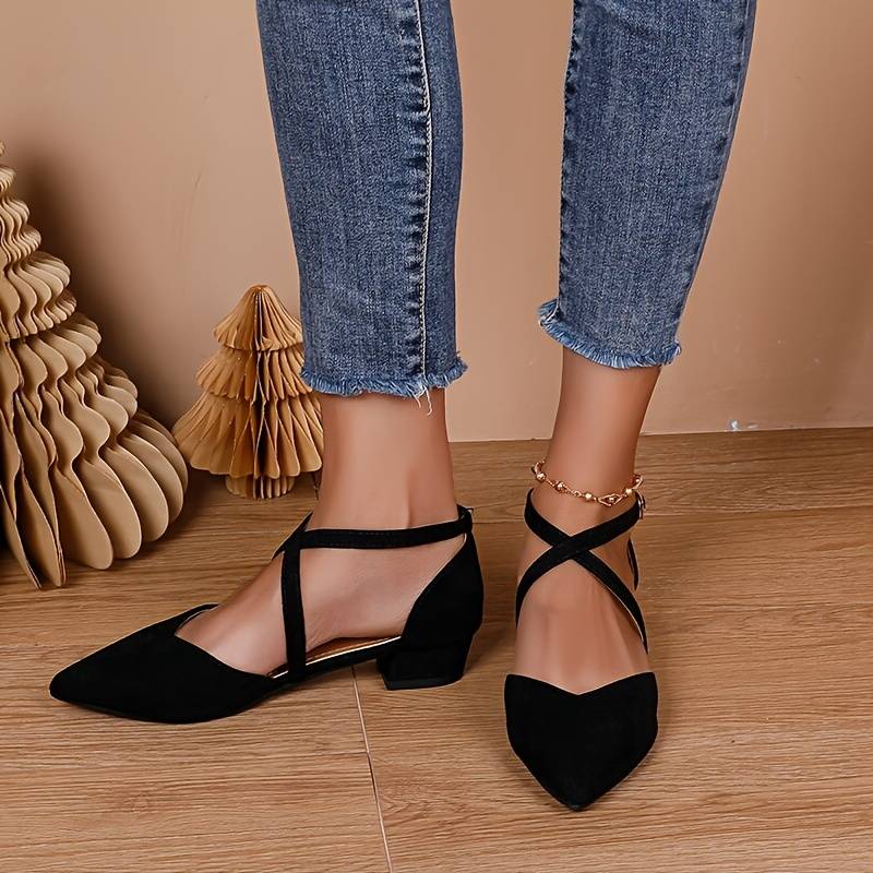 Mode Flache Damenschuhe Einfarbiges Design