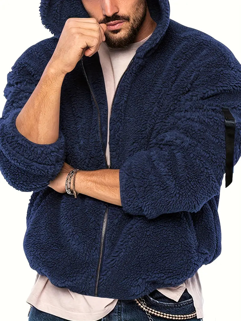 Teddyjacke mit Reißverschluss für Männer