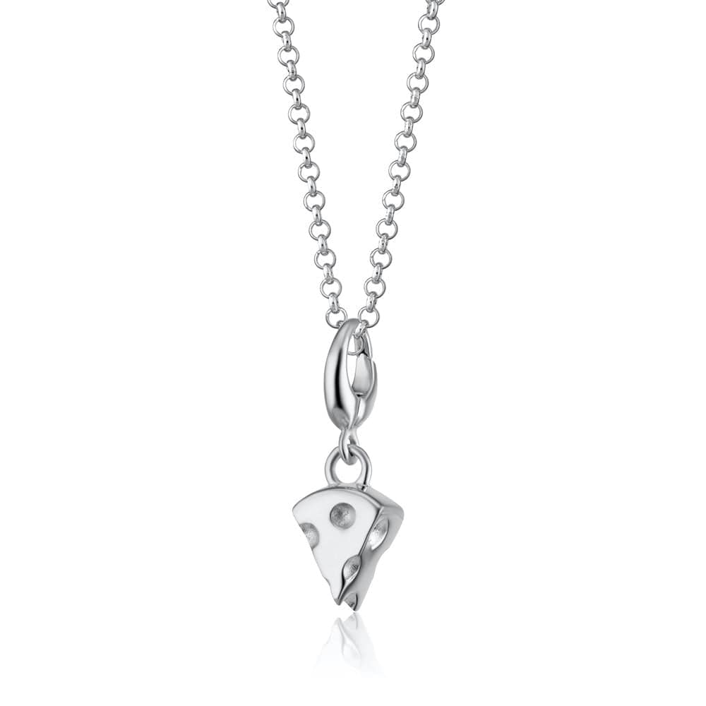 Silber Käse Scheiben Charm Necklace | Shop Nory