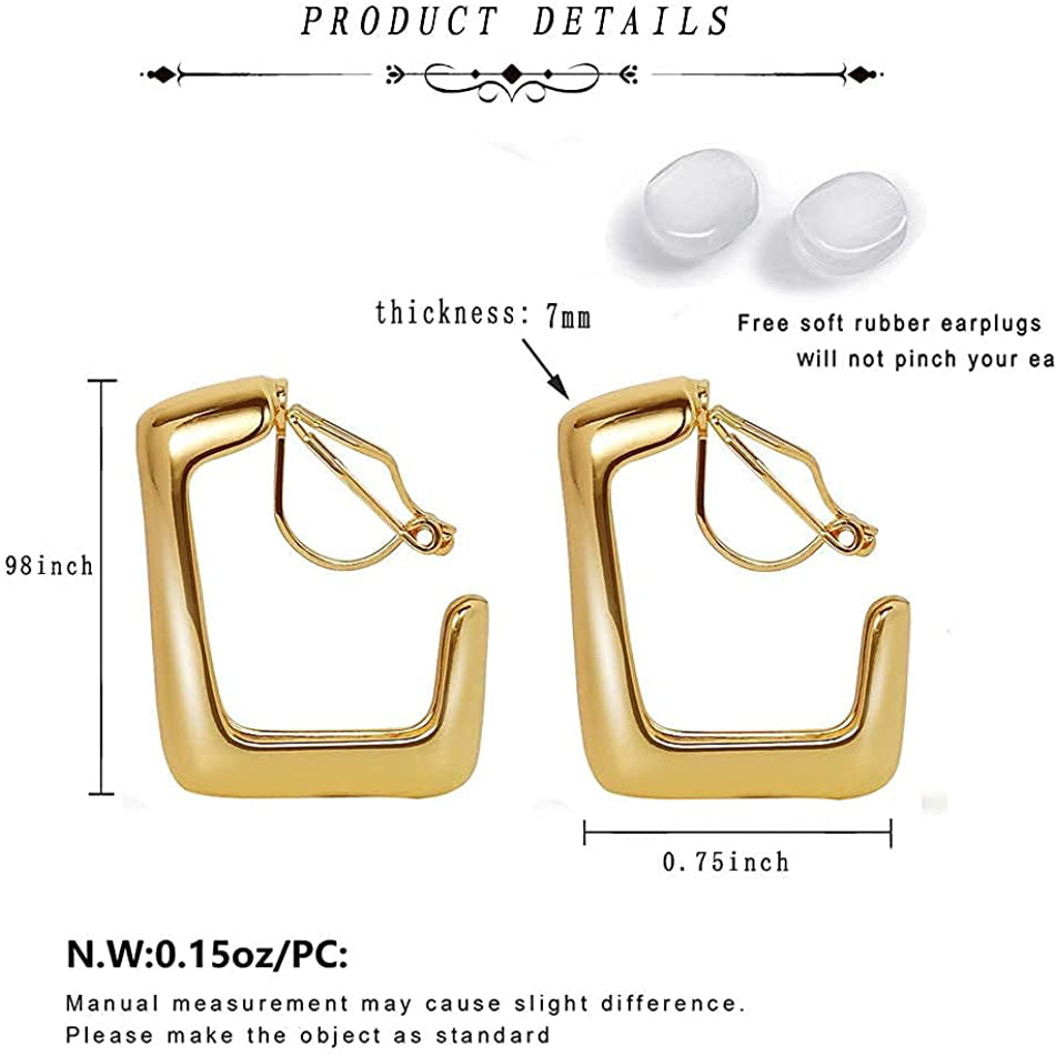 Chunky Hoop Ohrringe Ohne Piercing Ohrclip | Shop Nory