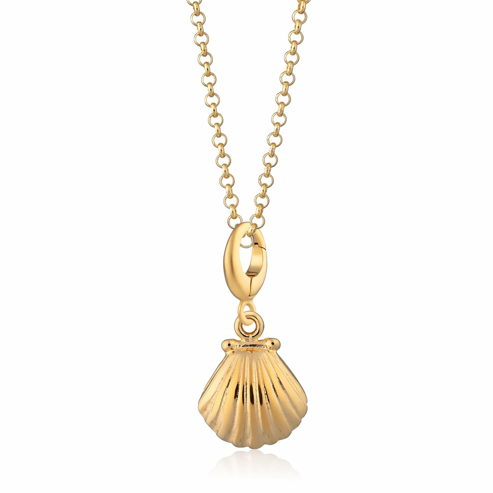 Gold Muschel Charm Halskette | Shop Nory