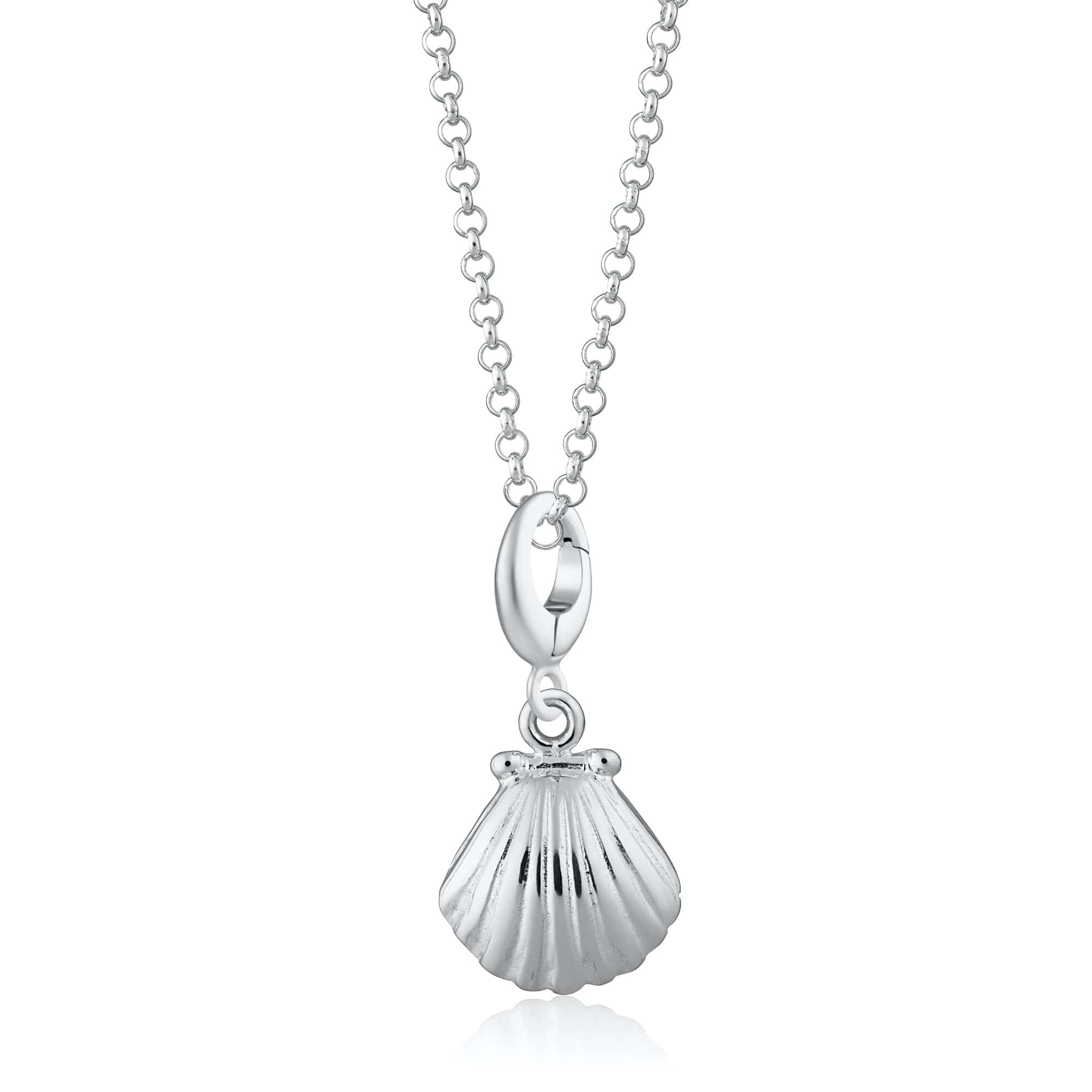 Silber Muschel Charm Halskette | Shop Nory