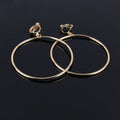 Klassische geometrische runde Clip-On Ohrringe | Shop Nory