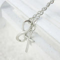 Klassische Infinity Quaste Kreuz Anhänger Halskette | Shop Nory