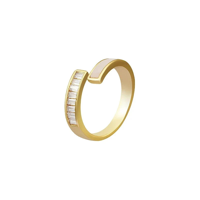 Klassische Shell Kreuzverstellbare Ringe | Shop Nory
