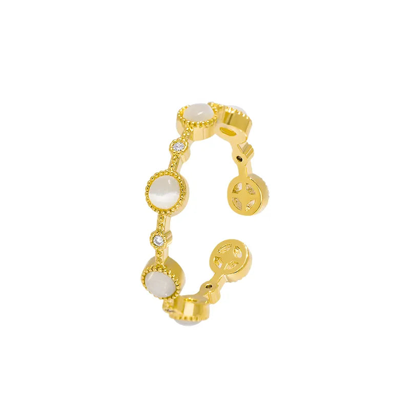 Klassische kleine runde verstellbare Ringe | Shop Nory