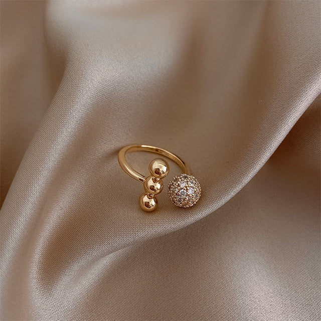 Zeitlose Zirconia Kreis Offene Bandring Serie | Shop Nory