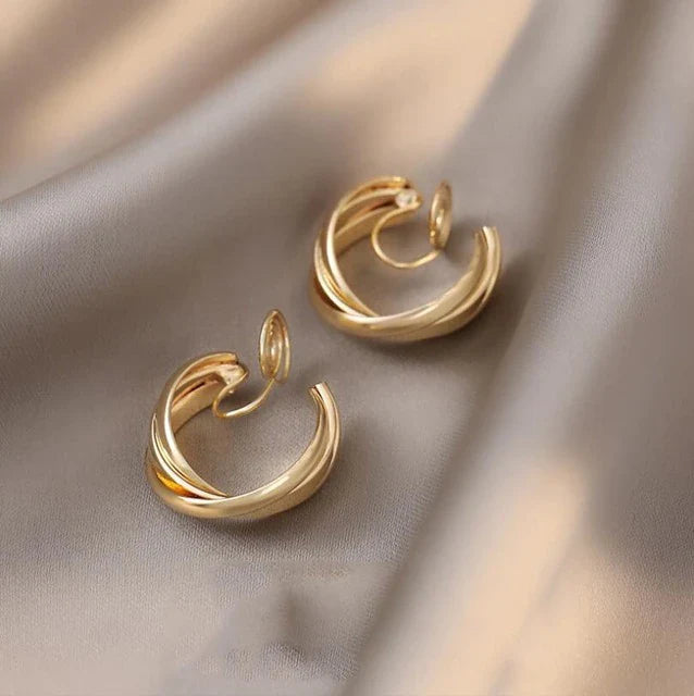 Clip-on hypoallergene Kreise Ohr Cuff Clip | Shop Nory