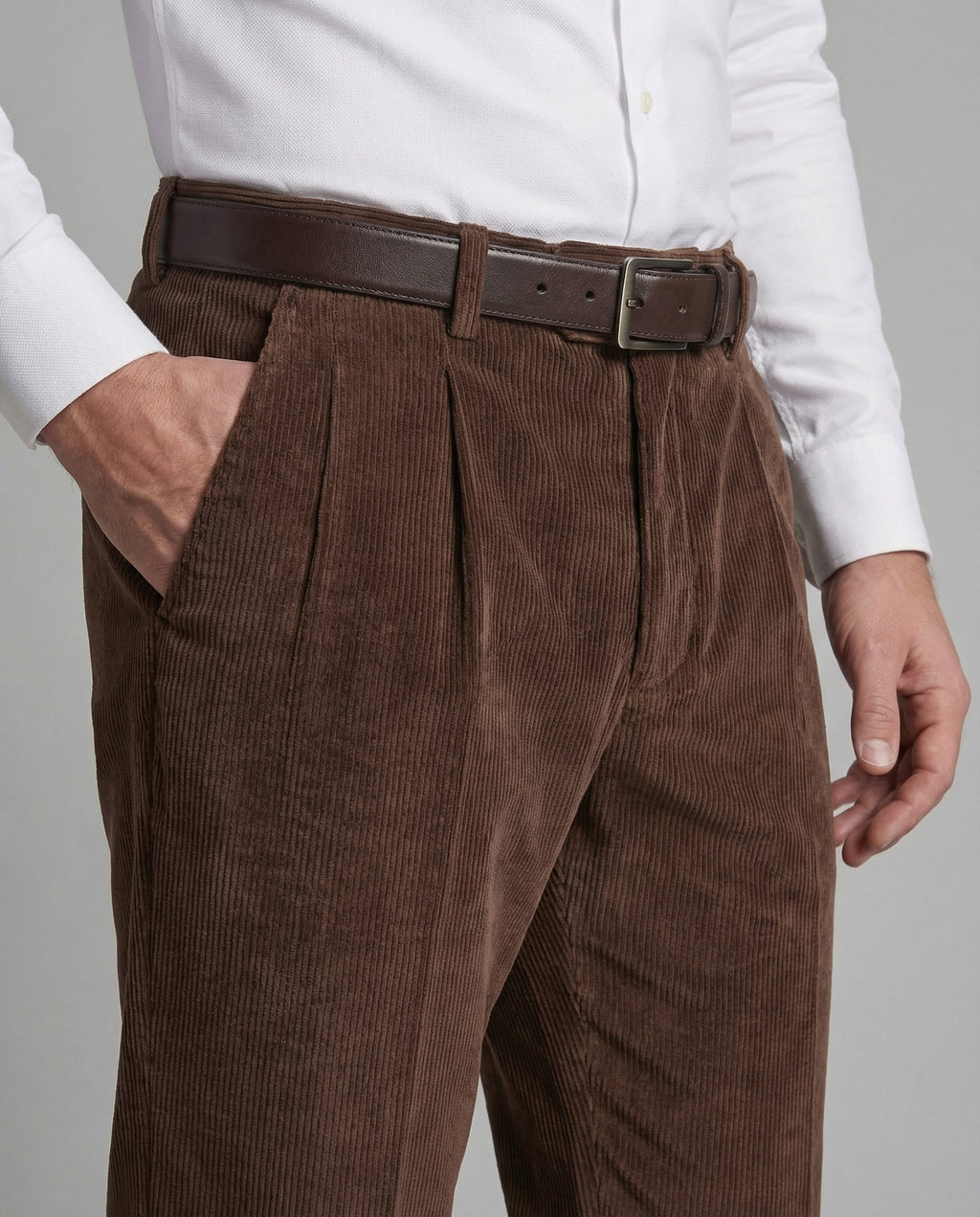 Herren Feincordhose mit Gürtelschlaufen