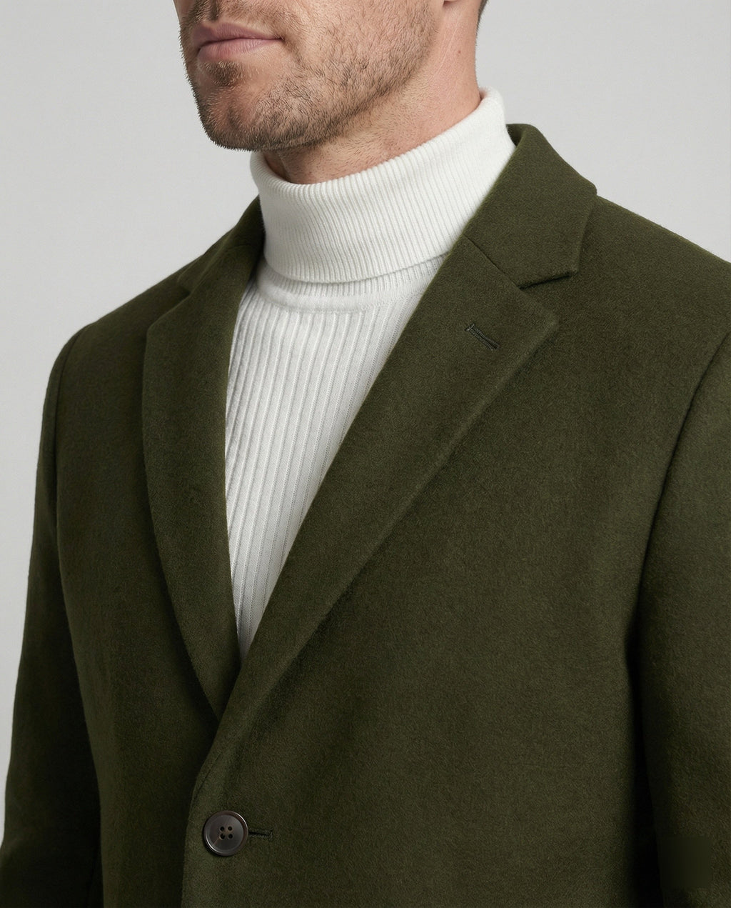 Herren eleganter Longblazer mit modernem Schnitt und doppelter Knopfreihe