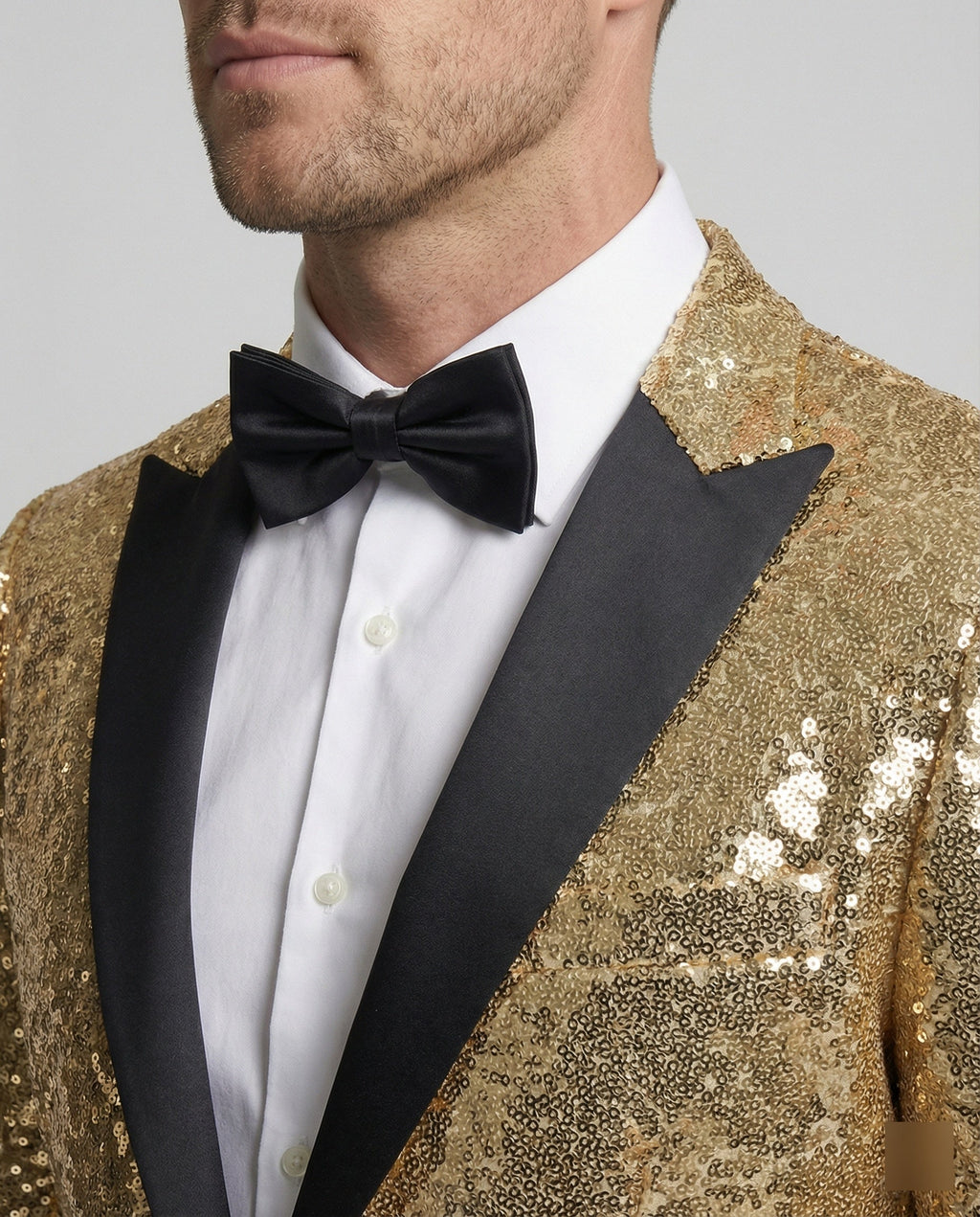 Glänzender Herren Pailletten Blazer