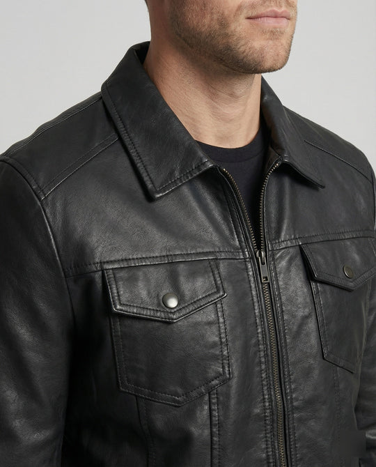 Exklusive Herren-Lederjacke in Premium-Qualität