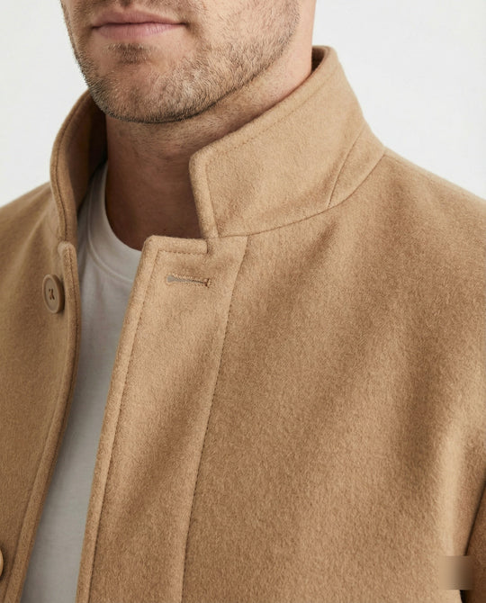 Übergangsjacke für Männer mit Knöpfen Ideal für Den Frühling