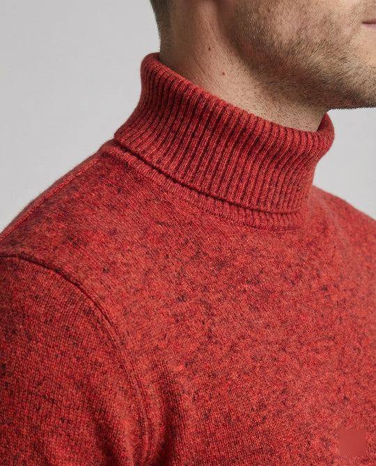Herren Rollkragenpullover aus weichem Merinowolle
