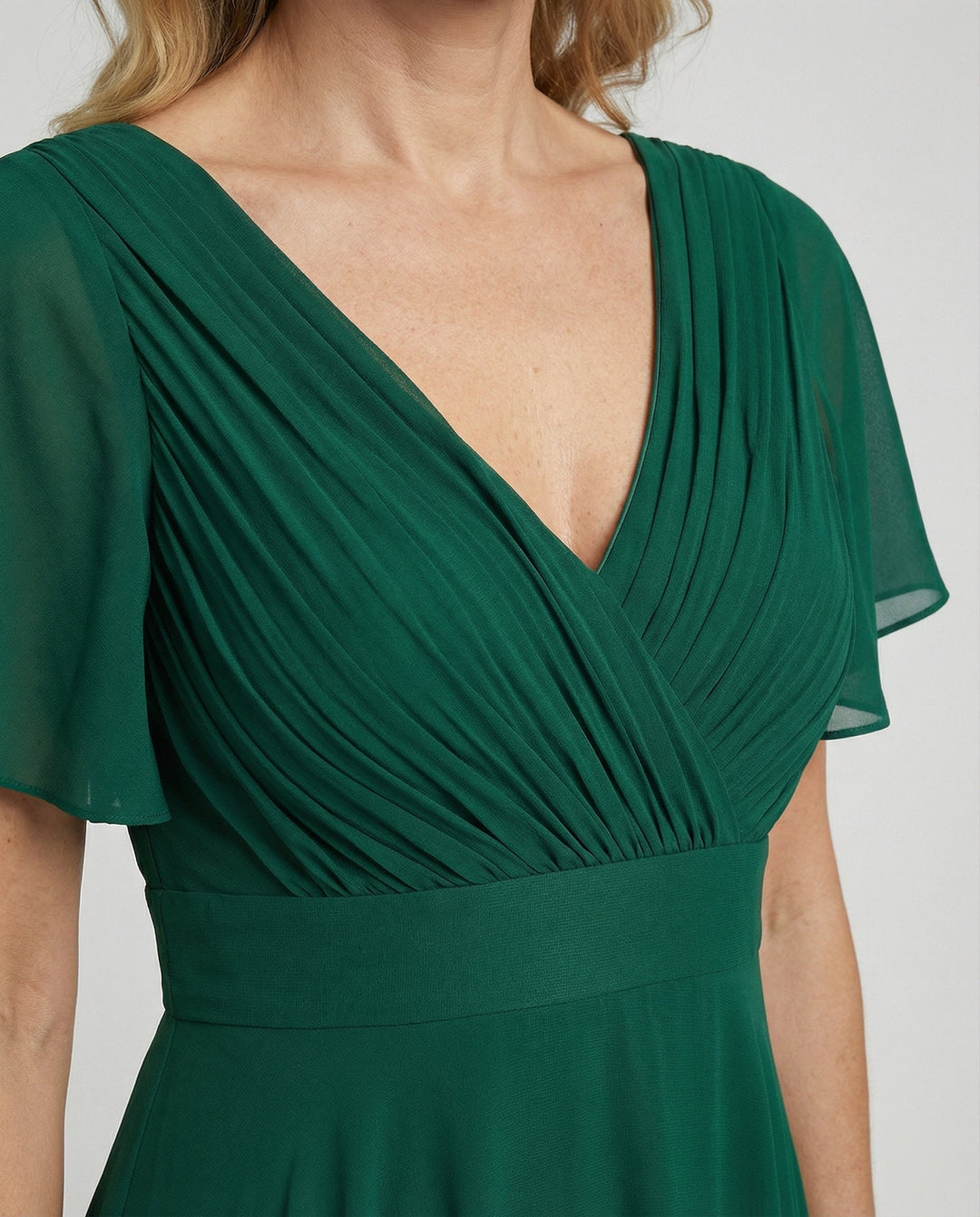 Damen Abendkleid lang Chiffon elegant