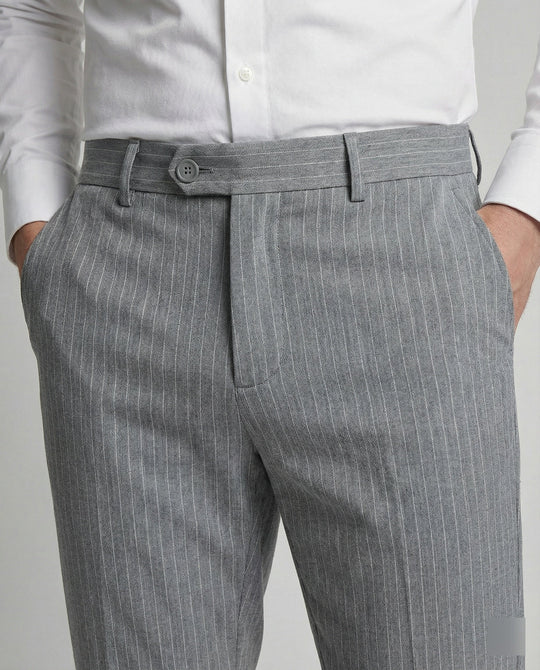 Herren Anzughose Nadelstreifen mit Stretch