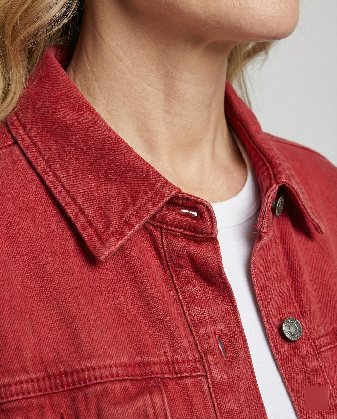 Damen Langarmhemd Jeansjacke Stil