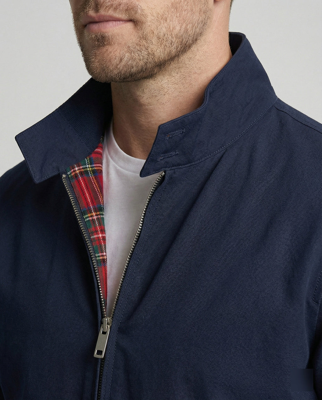 Herren Harrington-Jacke mit Reißverschluss