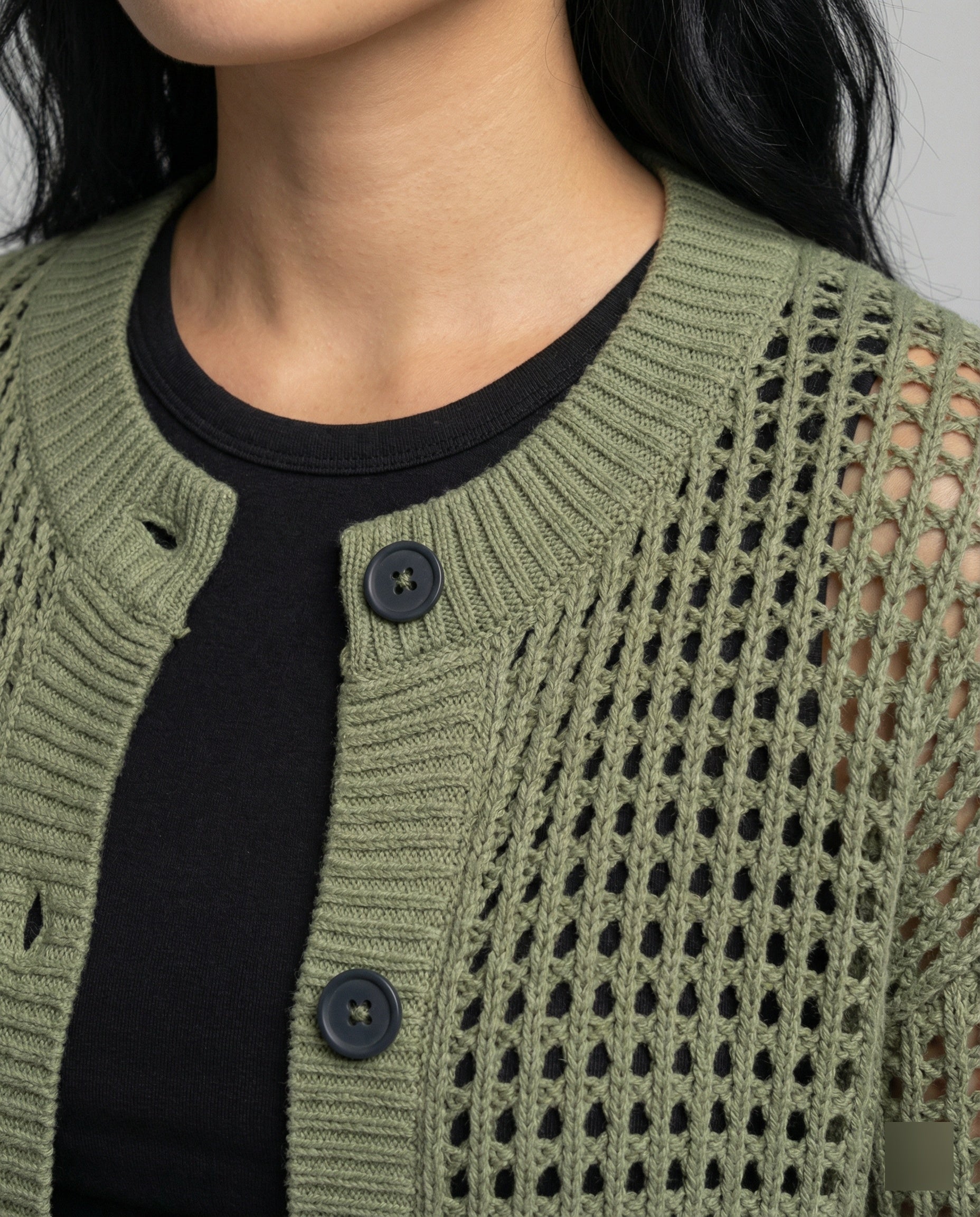 Damen luftiger Strickcardigan