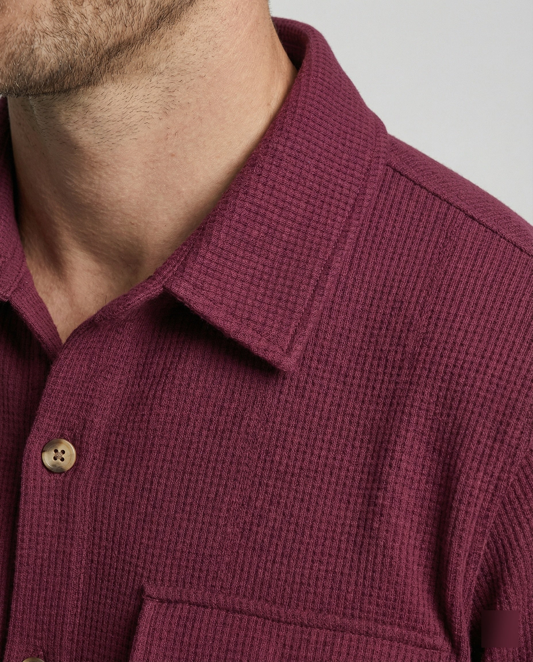 Herren Kurzarmhemd mit Strukturstoff