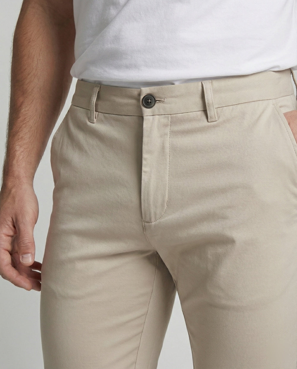 Herren Slim Fit Hose mit Elastikbund