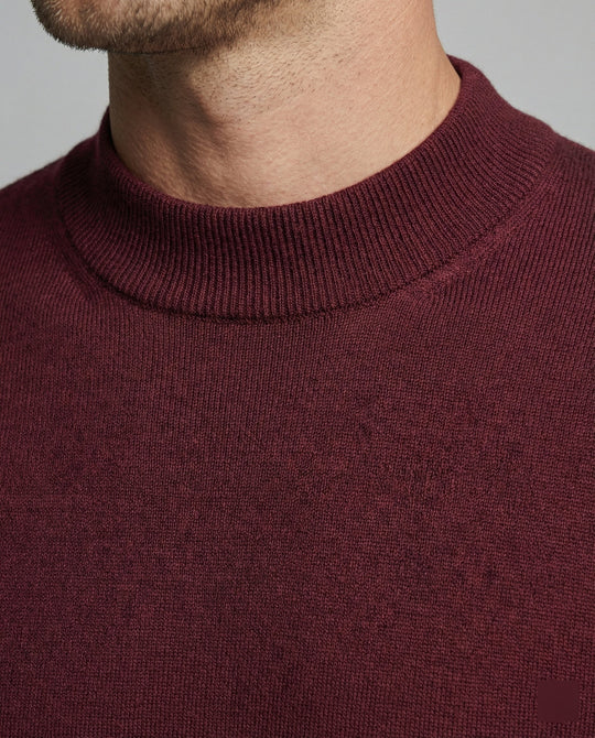 Herren eleganter Pullover mit Stehkragen
