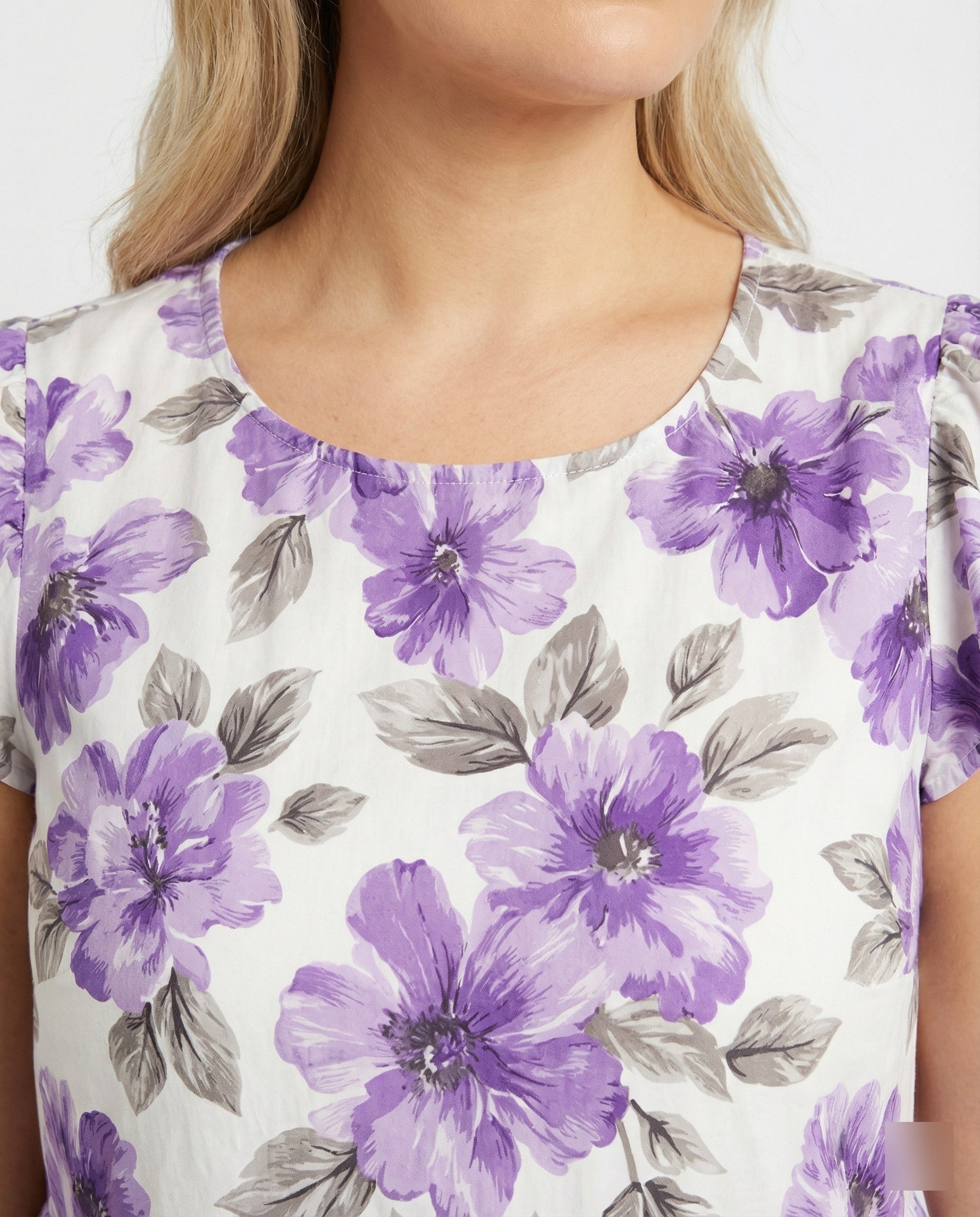 Damen Sommerkleid knielang mit Volant