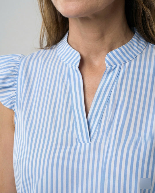 A-Linien Kleid Mit Rüschenärmeln Damen