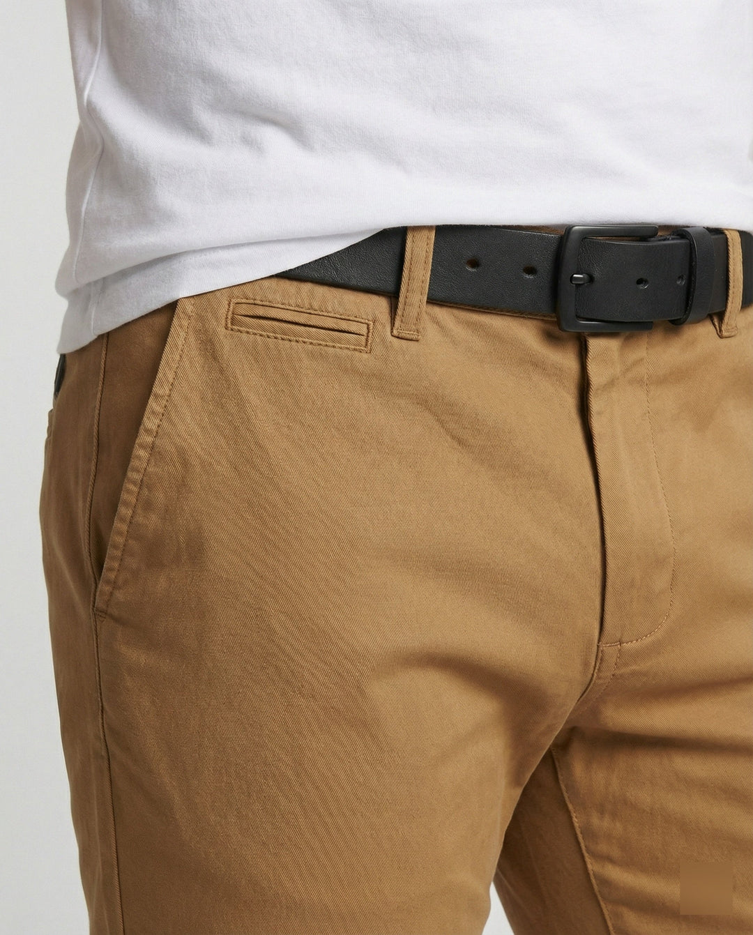 Herren Chinohose Slim Fit mit Elastikbund