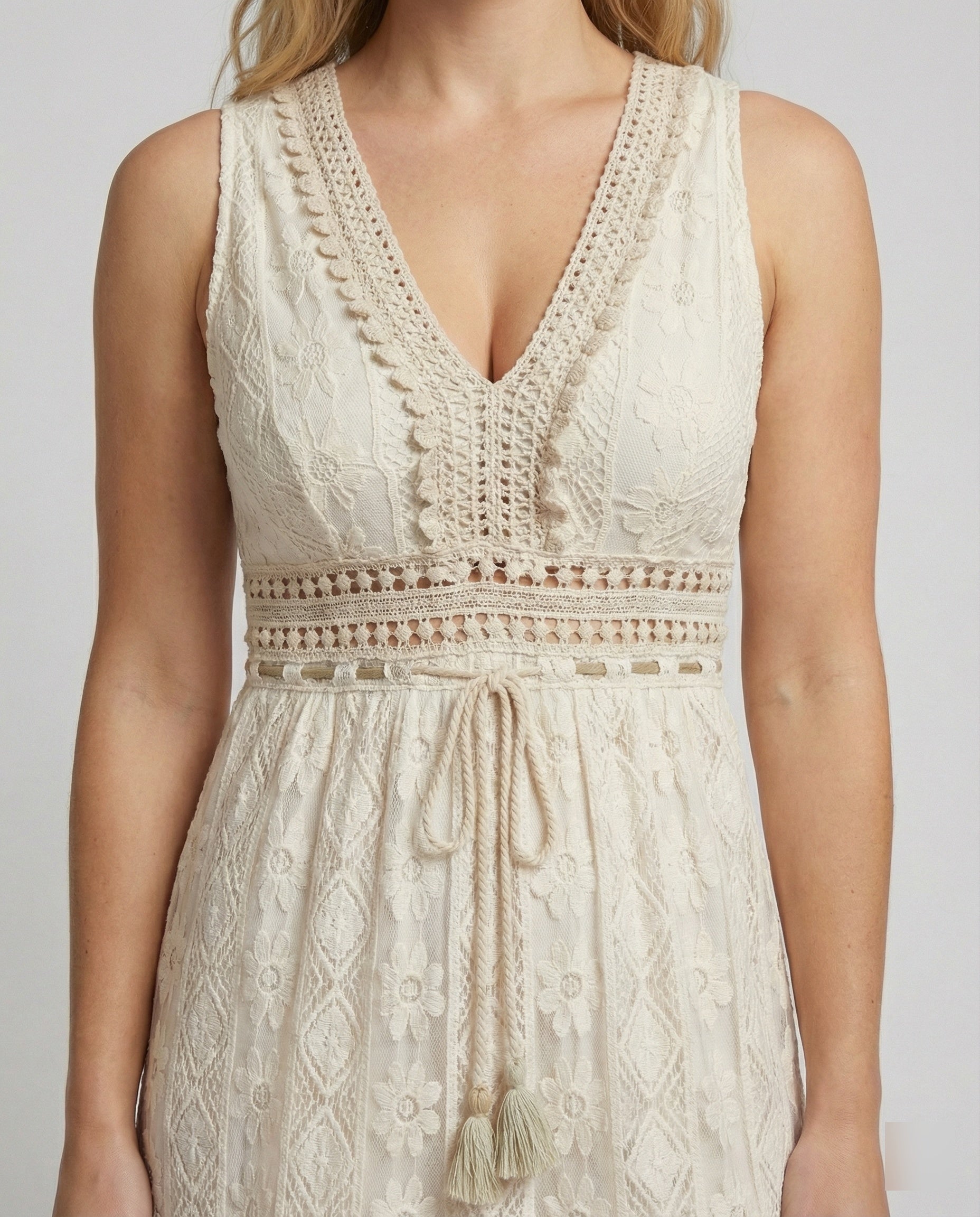 ShopNory | Anmutiges Boho-Spitzenkleid für Den Sommer