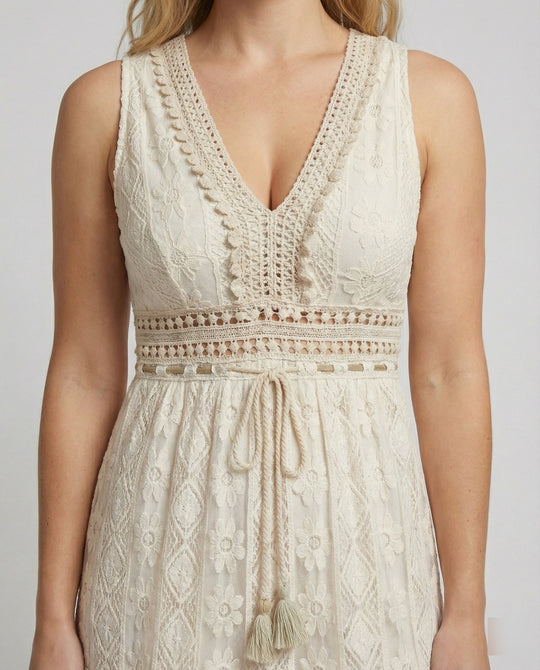 ShopNory | Anmutiges Boho-Spitzenkleid für Den Sommer