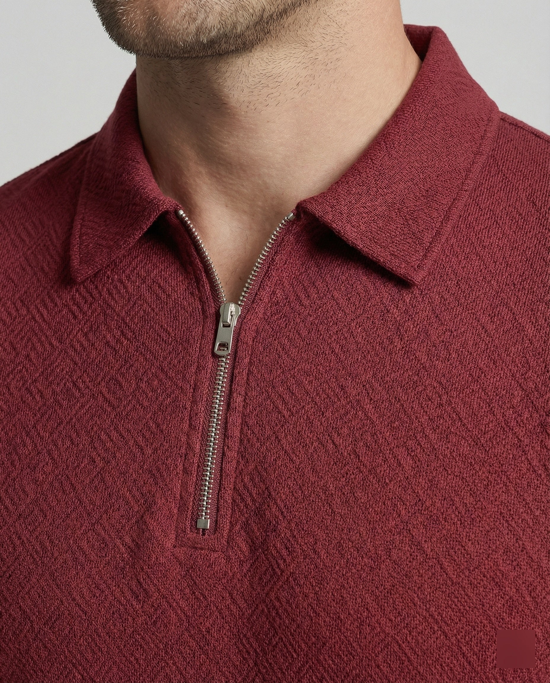 Herren Poloshirt mit Reißverschluss
