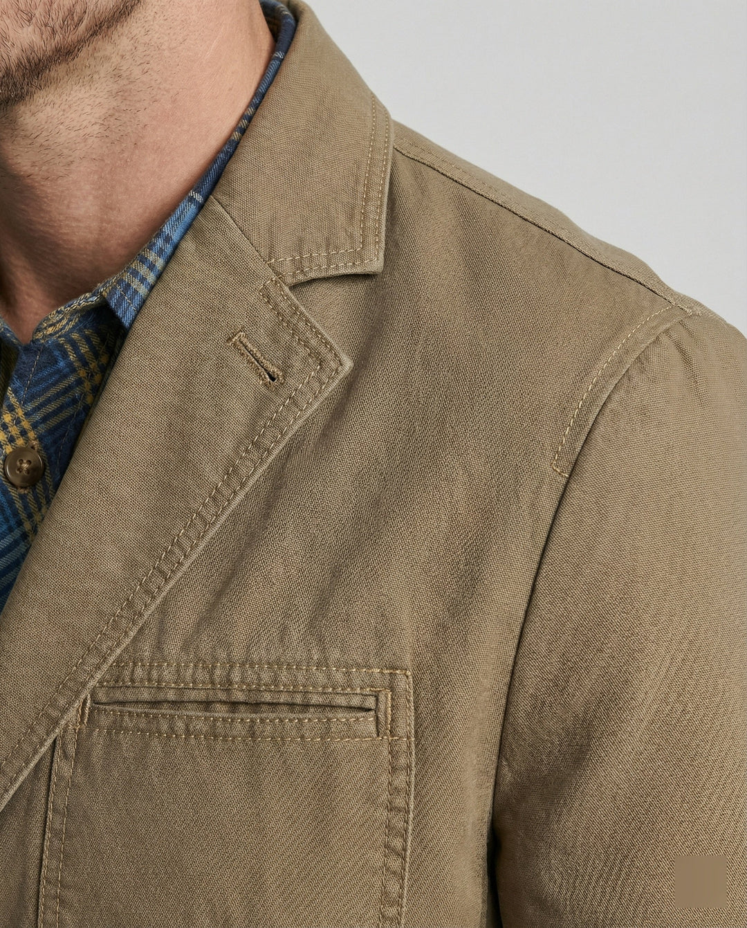 Herren Blazer Herren Baumwolle leger
