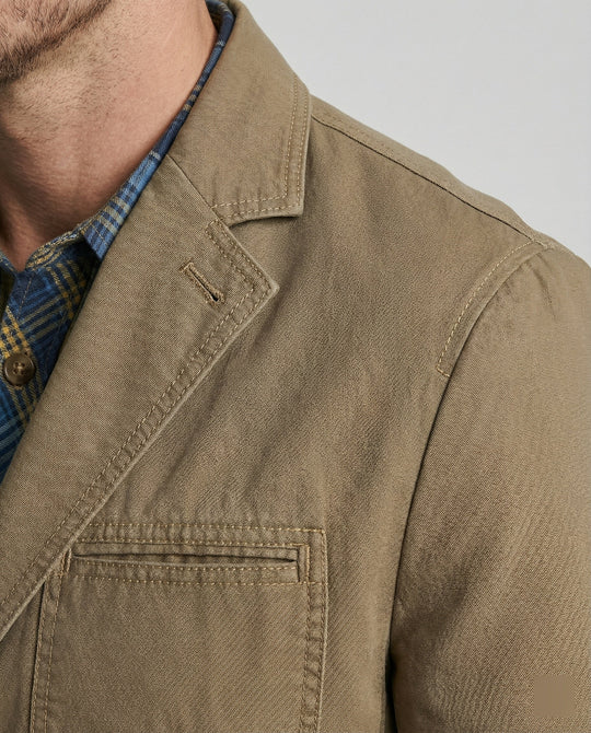 Herren Blazer Herren Baumwolle leger